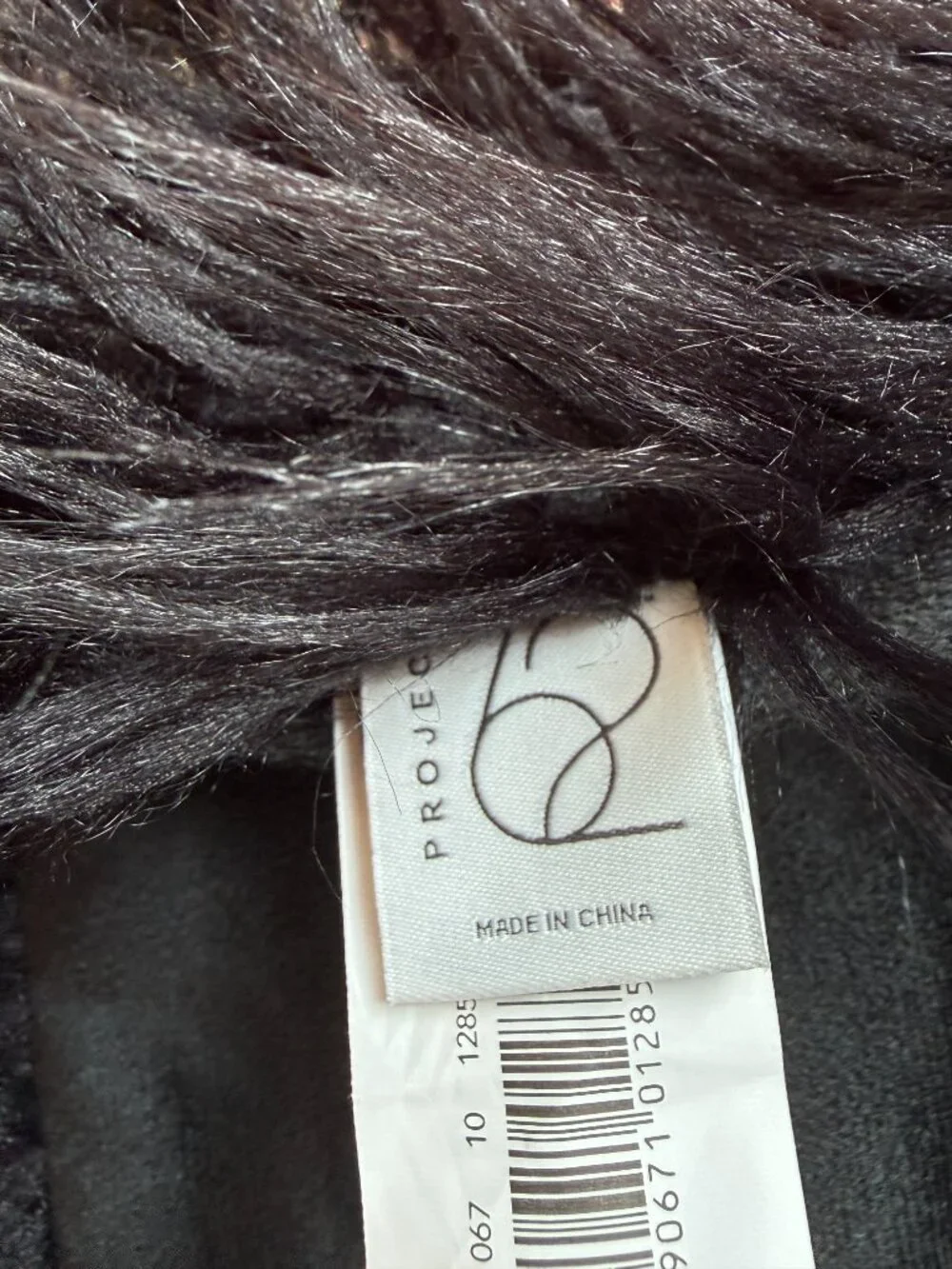 Project 62 Black Faux Fur Throw Blanket - Like New